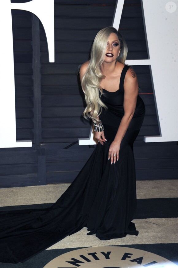 Lady Gaga à la soirée "Vanity Fair Oscar Party" à Hollywood, le 22 février 2015.