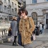 Pixie Geldof arrive au British Fashion Council pour assister au défilé Ashley Williams automne-hiver 2015-2016. Londres, le 24 février 2015.