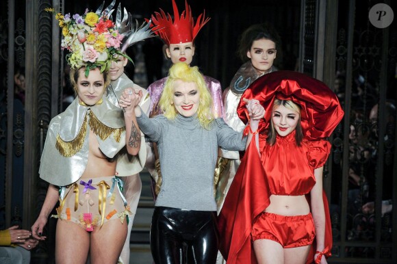 Final du défilé Pam Hogg automne-hiver 2015-2016 lors de la Fashion Week de Londres. Le 22 février 2015.