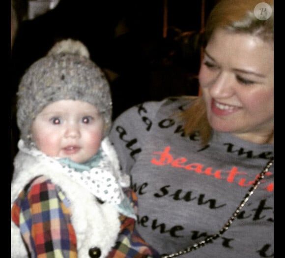 Kelly Clarkson a ajouté une photo sur son compte Instagram de sa fille River Rose le 22 janvier 2015
