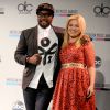 Kelly Clarkson et Will.I.Am lors des American Music Awards à New York le 10 octobre 2013  