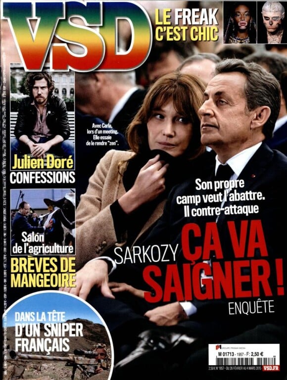 Magazine VSD, en kiosques le 26 février 2015.