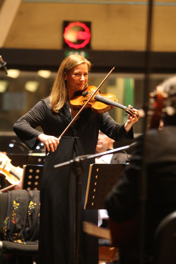Exclusif - Anne Gravoin et son orchestre "Alma Chamber Orchestra" en concert à l'Auditorium de la Radio Algérienne à Alger dans le cadre de la tournée au Maghreb, le 17 février 2015.  