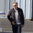 Exclusif - Harrison Ford et sa femme Calista Flockhart arrivent à l'aéroport de Santa Monica pour prendre un avion privé. Le 26 décembre 2014