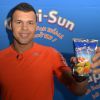 Présentation officielle de Jo-Wilfried Tsonga en tant que nouvel ambassadeur de la boisson Capri-Sun à la Galerie Nikki Diana Marquardt à Paris, le 26 février 2015.
