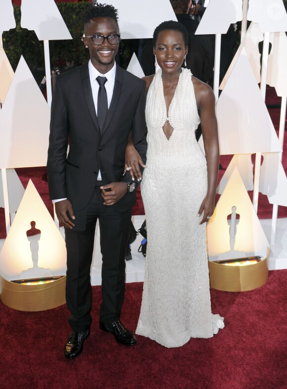 Lupita Nyong'o - People à la 87ème cérémonie des Oscars à Hollywood, le 22 février 2015.  Celebrities arriving at the 87th Annual Academy Awards at Hollywood & Highland Center in Hollywood, California on February 22th, 2015.23/02/2015 - Hollywood