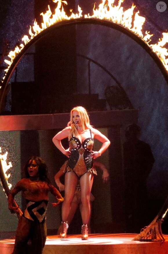 Exclusif - La chanteuse américaine Britney Spears en concert au Planet Hollywood à Las Vegas le 15 février 2015. 