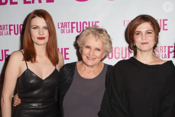 Elodie Frégé, Marie-Christine Barrault et Agnès Jaoui lors de l'avant-première du film "L'art de la fugue" au cinéma Gaumont Capucines Opéra à Paris le 3 mars 2015.