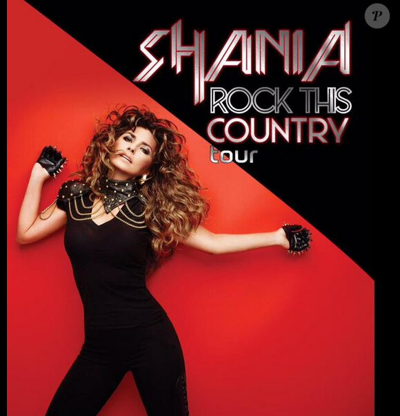 Shania Twain a dévoilé l'affiche de sa dernière tournée Rock This Country Tour