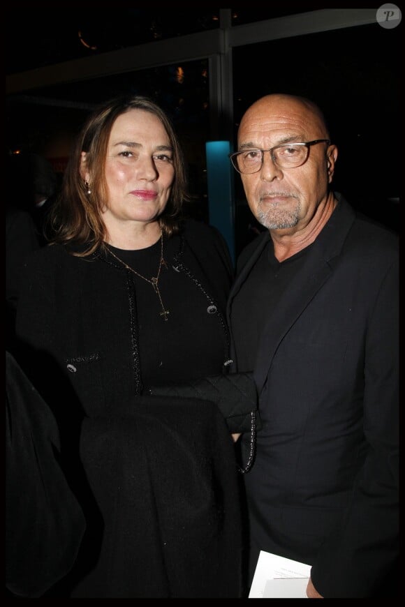 Jean-Baptiste Mondino et son épouse Friquette au gala Sidaction à Paris, le 26 janvier 2012.