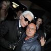 Karl Lagerfeld et Jean-Baptiste Mondino à Paris, le 4 mars 2011.