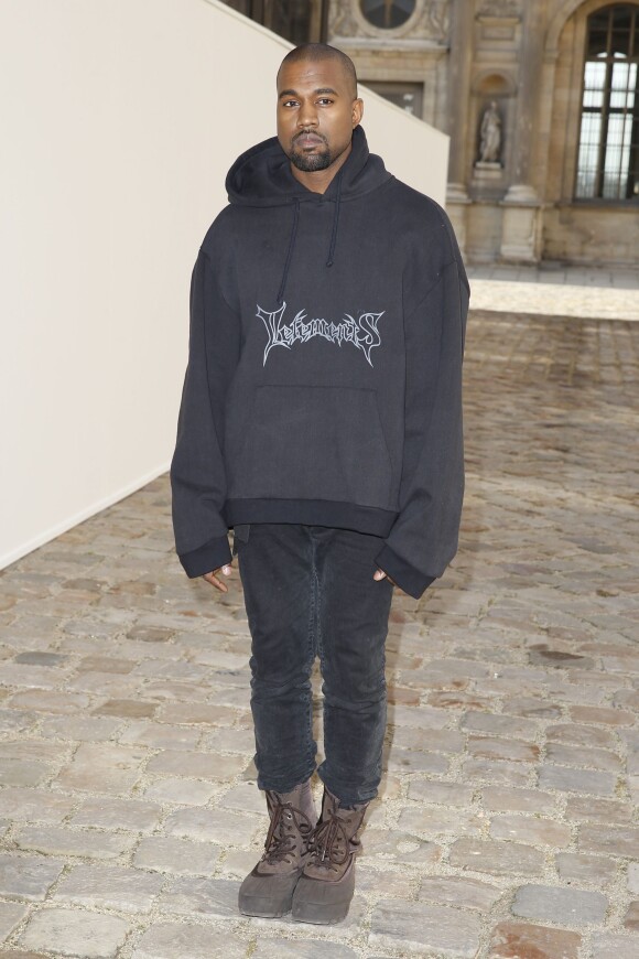 Kanye West -  People au défilé de mode "Christian Dior", collection prêt-à-porter automne-hiver 2015/2016, à Paris. Le 6 mars 2015