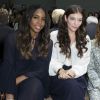 Kelly Rowland, Lorde, Héloïse Letissier (Christine and the Queens) et Aymeline Valade assistent au défilé Chloé automne-hiver 2015-2016 au Grand Palais. Paris, le 8 mars 2015.