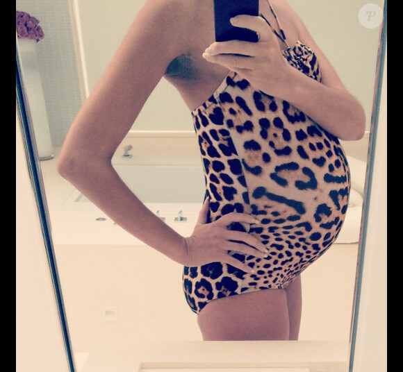 Terri Seymour a ajouté une photo à son compte Instagram alors qu'elle était enceinte, le 18 février 2015