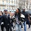 La chanteuse Rihanna se rend au restaurant l'Avenue à Paris le 9 mars 2015
