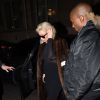 Kim Kardashian et Kanye West vont dîner au restaurant Ferdi à Paris. Le 11 mars 2015.