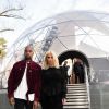 Kanye West et Kim Kardashian arrivent à la Fondation Louis Vuitton pour assister au défilé Louis Vuitton automne-hiver 2015-2016. Paris, le 11 mars 2015.