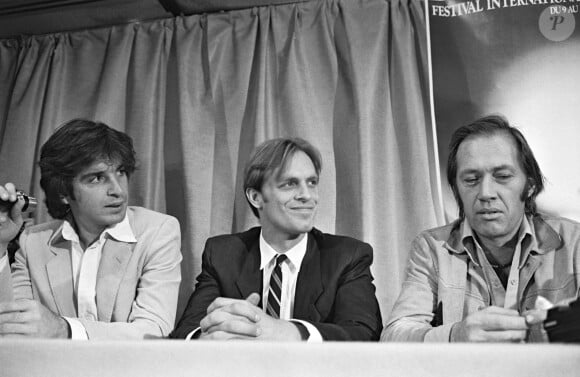 Robert Carradine avec Keith Carradine et David Carradine à Cannes en 1980. 