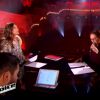 Battle entre Samira Brahmia et Aubin dans The Voice 4, sur TF1, le samedi 14 mars 2015