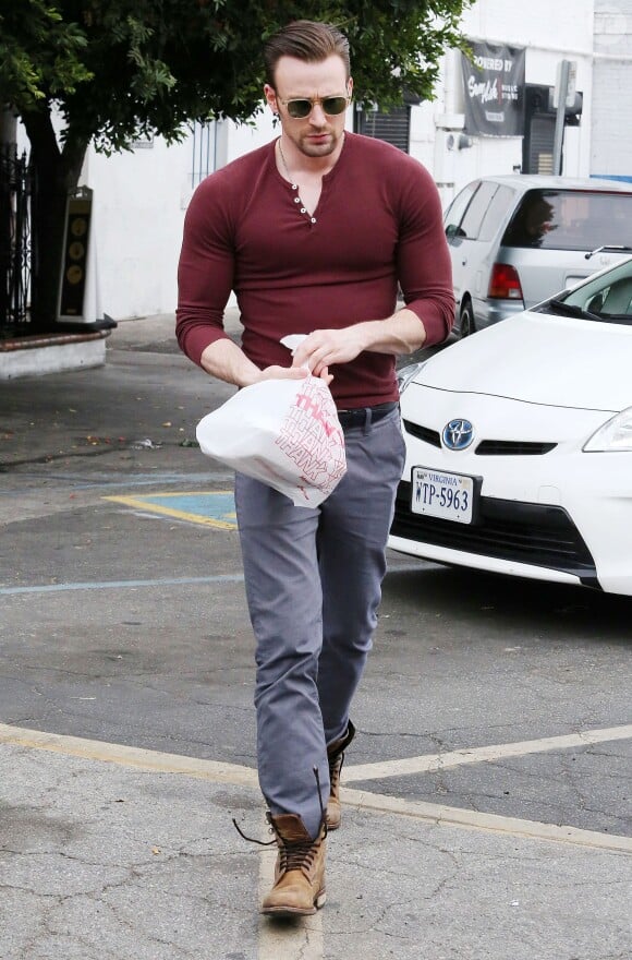 Chris Evans à Los Angeles, le 20 janvier 2015.