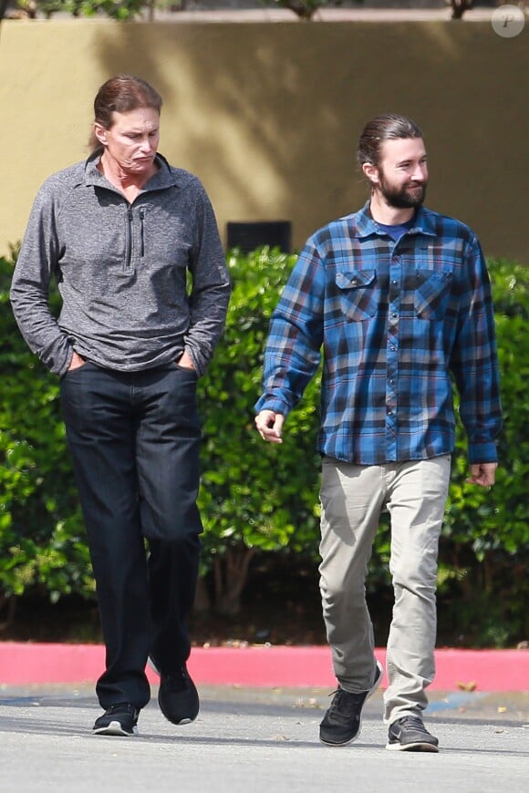 Bruce et Brandon Jenner à Los Angeles, le 23 mars 2014.