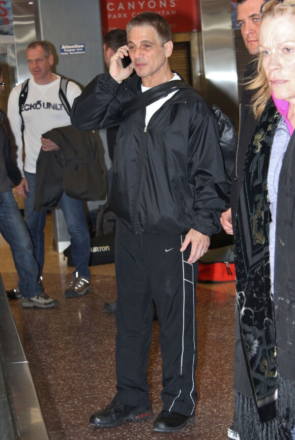 Tony Danza a l'aeroport de Salt Lake City pour assister au festival du film de Sundance, le 18 janvier 2013.