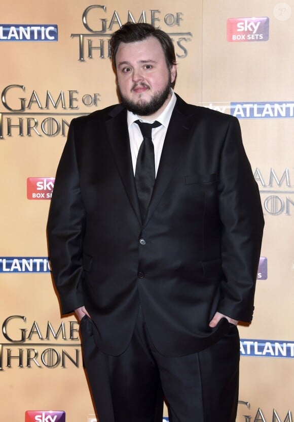 John Bradley à l'avant-première mondiale de la saison 5 de "Game of Thrones" organisée à Londres, le 18 mars 2015.