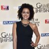Nathalie Emmanuel à l'avant-première mondiale de la saison 5 de "Game of Thrones" organisée à Londres, le 18 mars 2015.