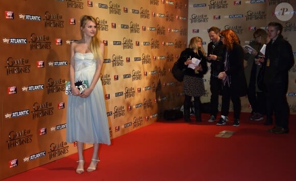 Nell Tiger Free à l'avant-première mondiale de la saison 5 de "Game of Thrones" organisée à Londres, le 18 mars 2015.
