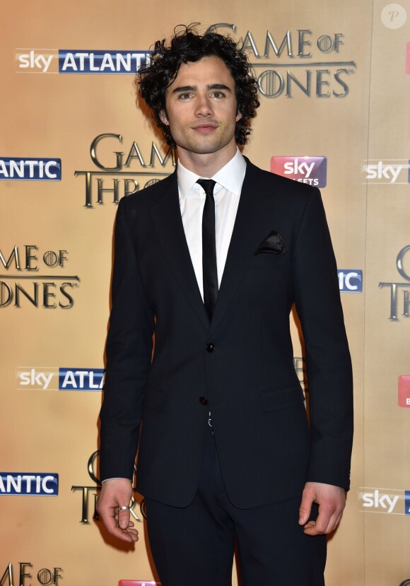 Toby Sebastian à l'avant-première mondiale de la saison 5 de "Game of Thrones" organisée à Londres, le 18 mars 2015.