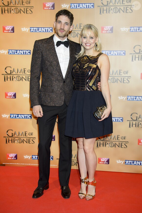 Kimberly Wyatt et Max Rogers à l'avant-première mondiale de la saison 5 de "Game of Thrones" organisée à Londres, le 18 mars 2015.