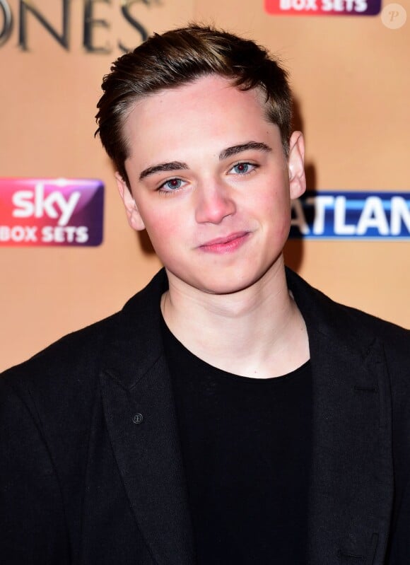 Dean-Charles Chapman à l'avant-première mondiale de la saison 5 de "Game of Thrones" organisée à Londres, le 18 mars 2015.