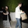 Exclusif - Jessica Biel, enceinte, se rend chez des amis pour fêter ses 33 ans avec son mari Justin Timberlake à Los Angeles, le 3 mars 2015