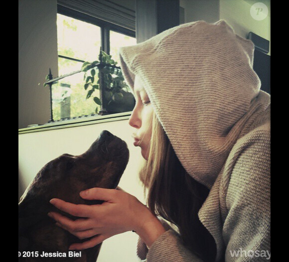 Jessica Biel le jour de son anniversaire, sur Instagram le 3 mars 2015