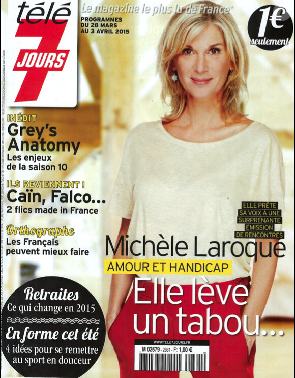 Magazine Télé 7 jours, en kiosques le 23 mars 2015.