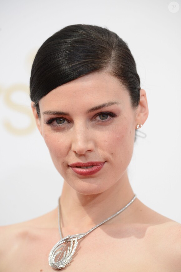 Jessica Pare lors des 66ème Primetime Emmy Award au Nokia Theatre de Los Angeles, le 25 aout 2014