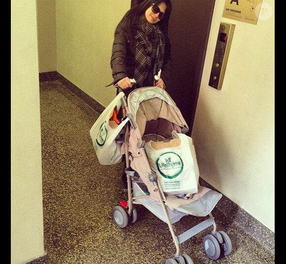 Hilaria Baldwin enceinte de son second enfant a ajouté une photo à son compte Instagram, le 18 mars 2015