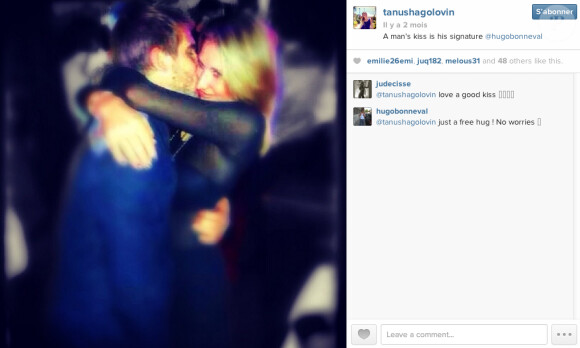 Tatiana Golovin et son compagnon Hugo Bonneval - janvier 2014. 