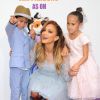 Jennifer Lopez et ses enfants Max et Emme lors de la première d'En Route à Westwood, Los Angeles, le 22 mars 2015.