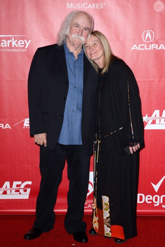 David Crosby et Jan Dance à Los Angeles, le 24 janvier 2014.