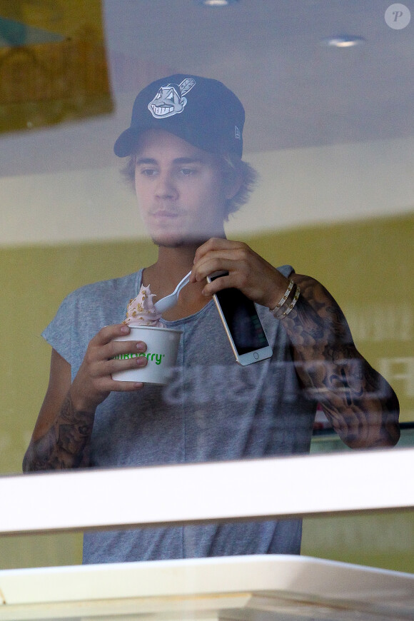 Justin Bieber à Hollywood, Los Angeles, le 22 mars 2015