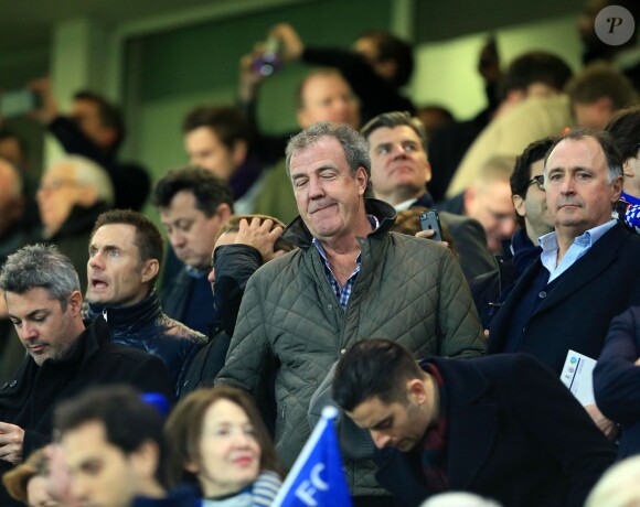 Jeremy Clarkson lors du match entre Chelsea et le Paris Saint-Germain à Stamford Bridge à Londres, le 11 mars 2015
