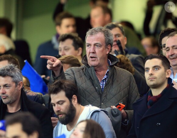 Jeremy Clarkson lors du match entre Chelsea et le Paris Saint-Germain à Stamford Bridge à Londres, le 11 mars 2015