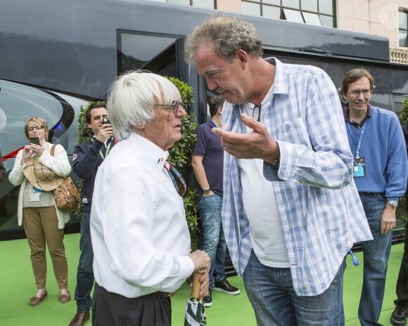 Bernie Ecclestone et Jeremy Clarkson au Grand Prix de Monaco, le 25 mai 2013