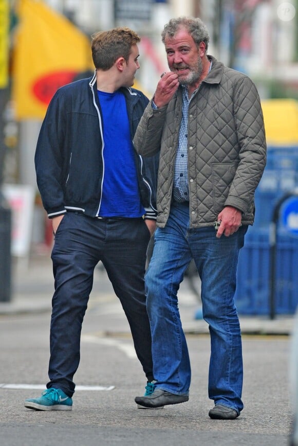 Jeremy Clarkson et son fils Finlo à Notting Hill, le 18 octobre 2014
