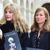 Arielle Dombasle et Anne Gravoin - Conférence de presse pour le lancement de la nouvelle saison d'Opéra en plein air avec la présentation de "La Traviata" dans la cour d'honneur des Invalides à Paris, le 13 mars 2015.