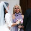 Exclusif - Lady Gaga demoiselle d'honneur au mariage de sa meilleure amie d'enfance à la Nouvelle-Orléans, le 20 mars 2015.