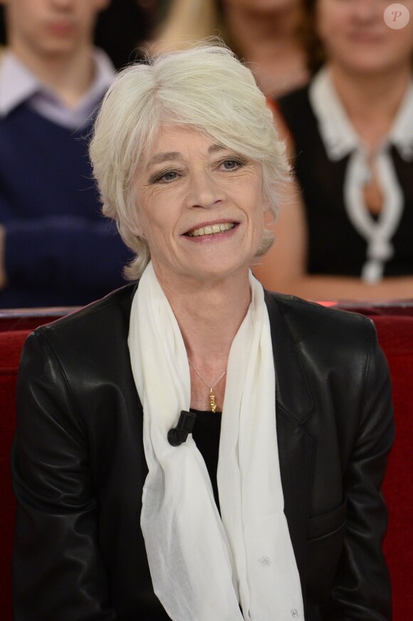 Francoise Hardy - Enregistrement de l'émission "Vivement Dimanche" à Paris le 24 septembre 2013.