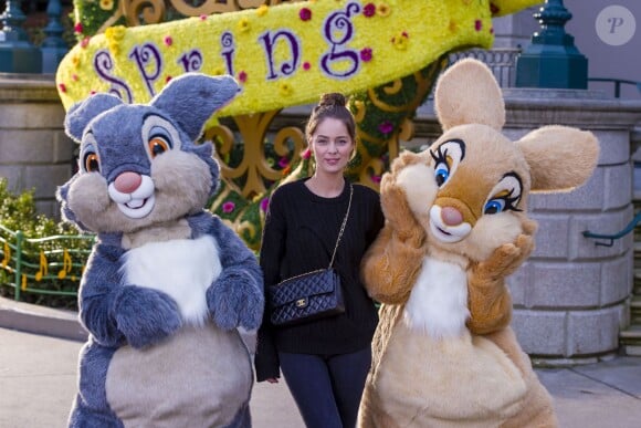 Marie-Ange Casta célèbre le printemps à Disneyland Paris. Mars 2015