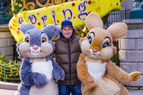 Frédéric Michalak célèbre le printemps à Disneyland Paris. Mars 2015